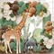 148pcs Woodland Safari Jungle Wild One Balloon Garland Arch Kit Sage Green and Brown Sand white Balloons with Palm Leaves for Tropical Boho Birthday Party Supplies Baby Shower Decorations